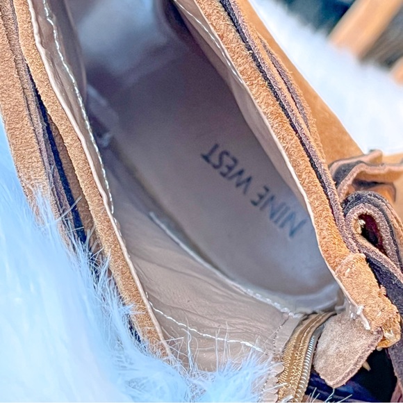 Suede & Fringe Booties by Nine West - Size 8.5 M - Picture 6 of 6